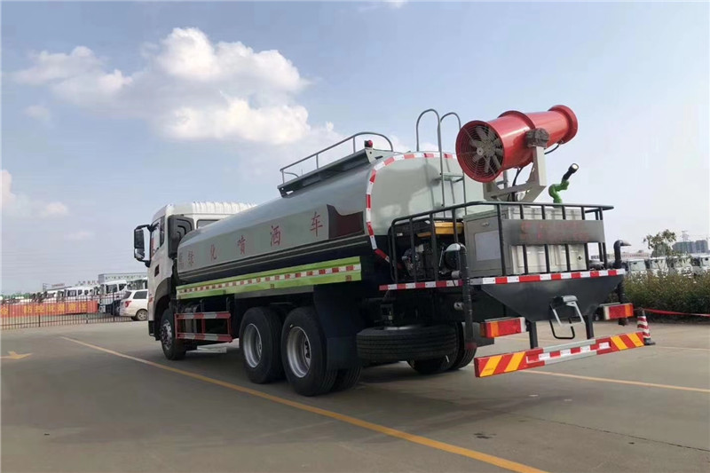 東風(fēng)天龍后八輪20噸噴霧車，國六綠化噴灑車
